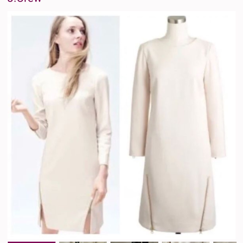 J.Crew double zip shift dress